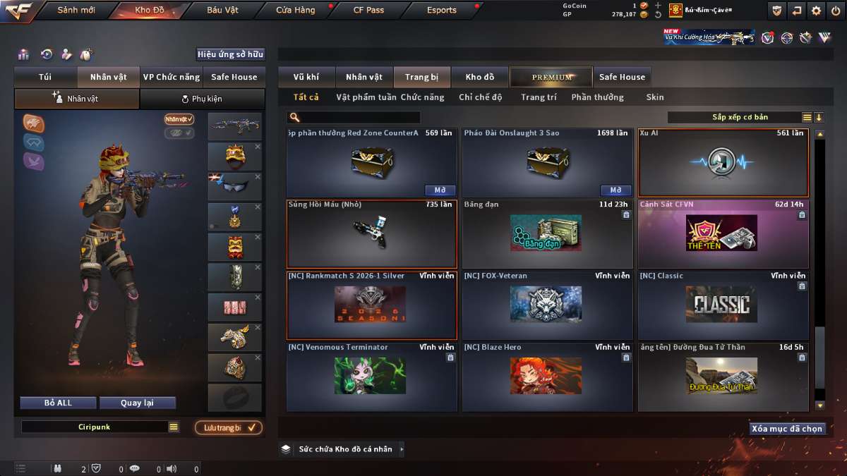 shop acc cf uy tin gia re